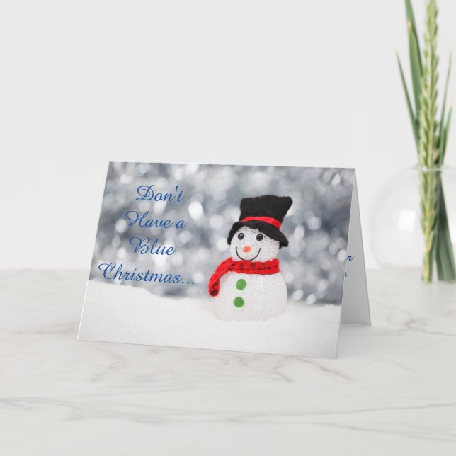 Cartões prisionais - Natal azul (Frente)