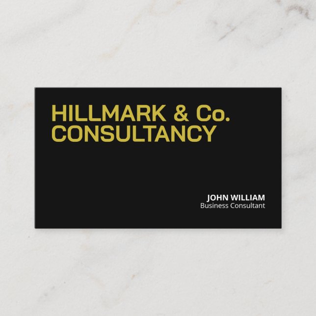 Cartões profissionais de consultoria empresarial c (Frente)