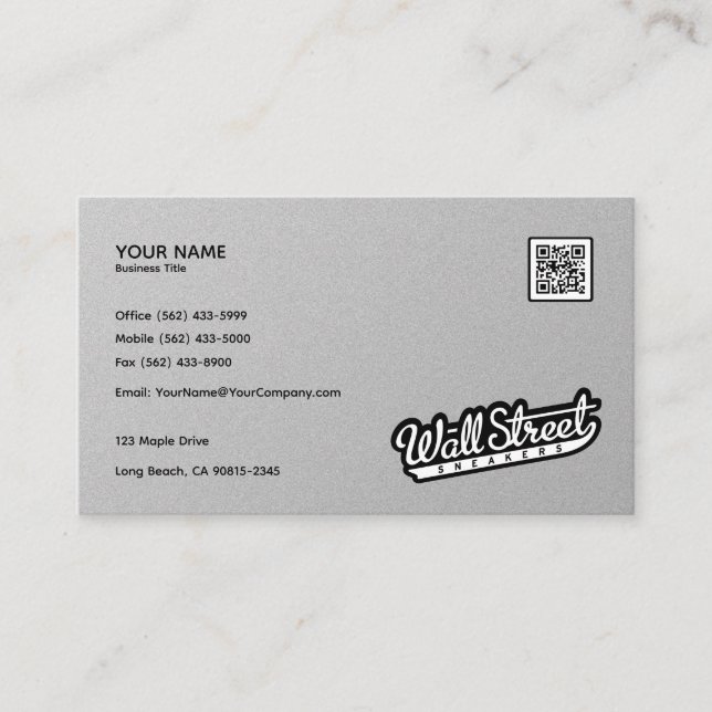 Cartões profissionais de folha de alumínio moderno (Frente)