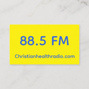 Cartões promocionais para Christian Health Radio