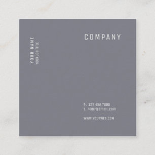 Cartões quadrados versáteis modernos minimalistas