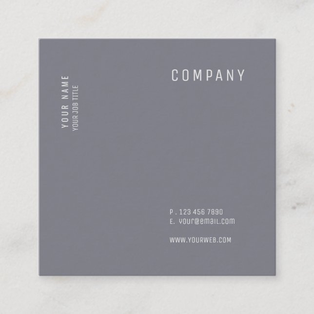 Cartões quadrados versáteis modernos minimalistas (Frente)