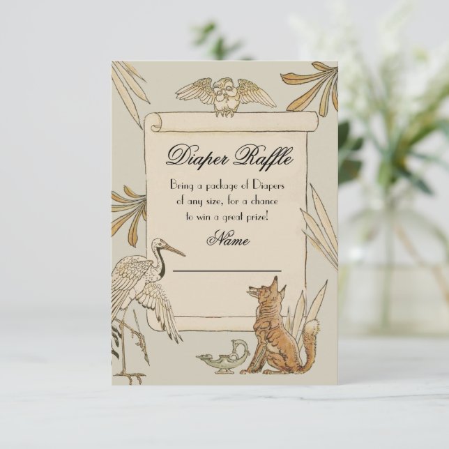 Cartões Raffle, Fralda do Livro de Histórias de Ae (Em pé/Frente)