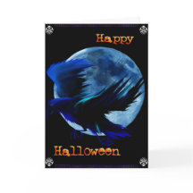 Cartões Raven halloween