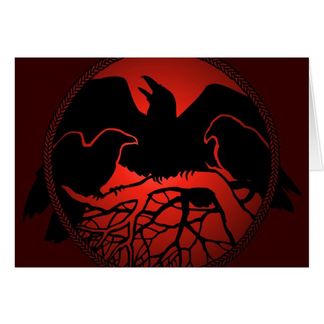 Cartões Raven Personalizados Cartões Legal De Arte (Frente Horizontal)