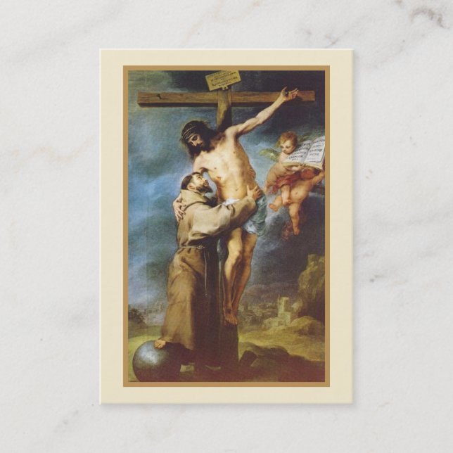 Cartões Religiosos de São Francisco de Assis (Frente)