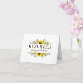 Cartões reservados para o casamento