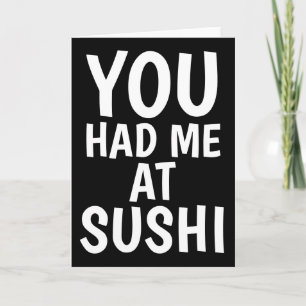 CARTÕES ROMANtIC SUSHI GREETING