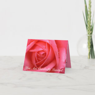 Cartões rosa Personalizados Convites de Casamento 