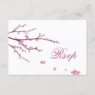 Cartões RSVP Cherry Blossom Para Casamento
