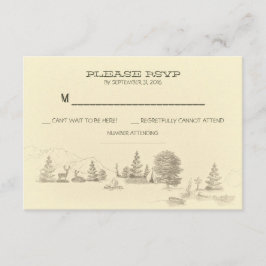 Cartões RSVP de Casamento