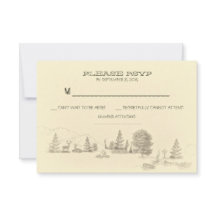 Cartões RSVP de Casamento