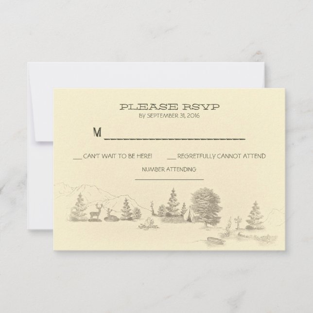 Cartões RSVP de Casamento (Frente)