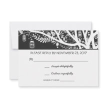 cartões RSVP de casamento