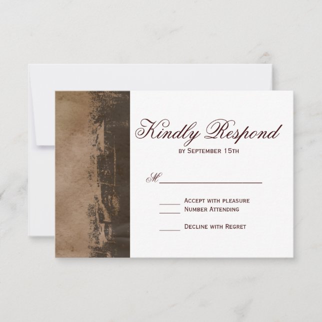 Cartões RSVP de Casamento da Cruz Ocidental da Rús (Frente)