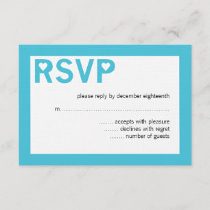 Cartões RSVP de Casamento de Ampersand Moderno