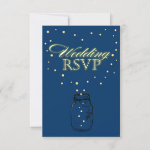 Cartões RSVP de Casamento de Casamento do Jar Fire