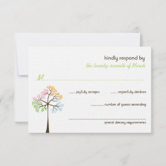 Cartões RSVP de Casamento de Florestas Naturais de