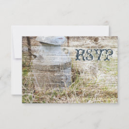 Cartões RSVP de Casamento de Madeira da RSVP do Pa