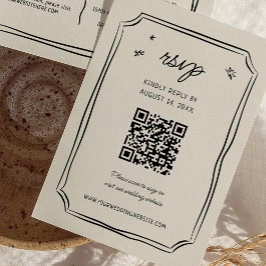 Cartões RSVP De Casamento De Quente Quente Desenha
