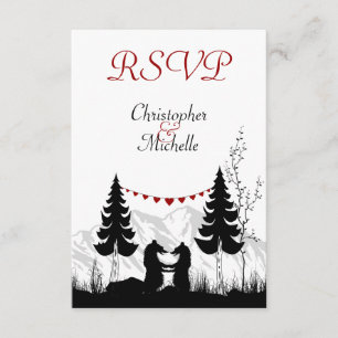 Cartões RSVP de Casamento de Ursos das Montanhas S