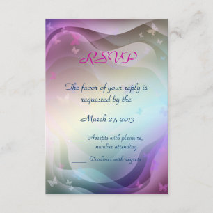 Cartões RSVP de Casamento de Verão