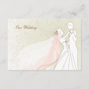 Cartões RSVP de Casamento Elegante e Casamento de 