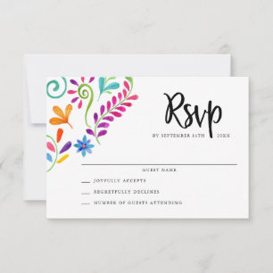 Cartões RSVP de Casamento Fiesta Mexicanos