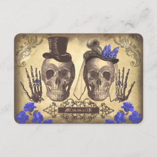 Cartões RSVP de Casamento Gótico