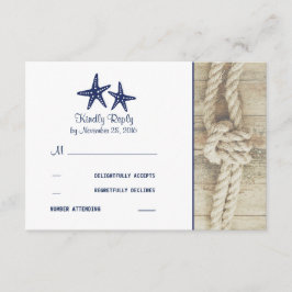 Cartões RSVP de Casamento Náutico Russo de Cabeças