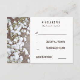 Cartões RSVP de Casamento Respiratório do Bebê Rus
