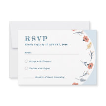 Cartões RSVP De Casamento Retro Lindos