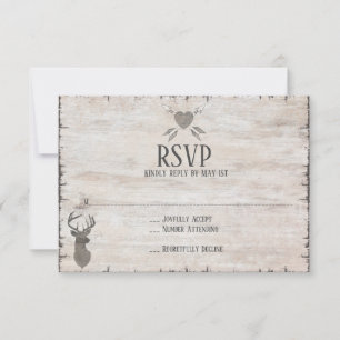 Cartões RSVP de Casamento - RSVP de Casamento da R
