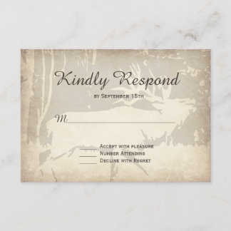 Cartões RSVP de Casamento Rustic Elk Hunting Wildl