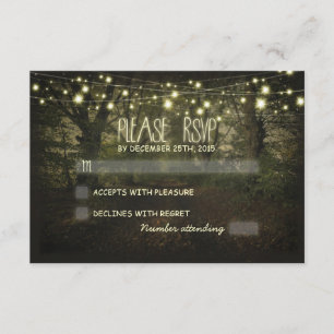Cartões RSVP de Casamento Rústico do Caminho da Ár