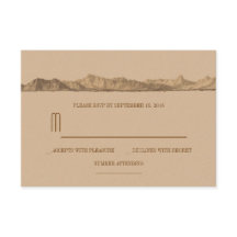 Cartões RSVP de Casamentos Montanhosos