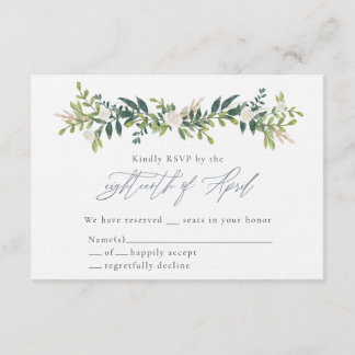 Cartões RSVP de Catherine & Bo