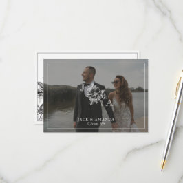 Cartões RSVP de Convite Elegante Clássico