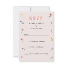 Cartões RSVP de Convite para Casamento Foral de Pr