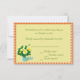 Cartões RSVP estilo país