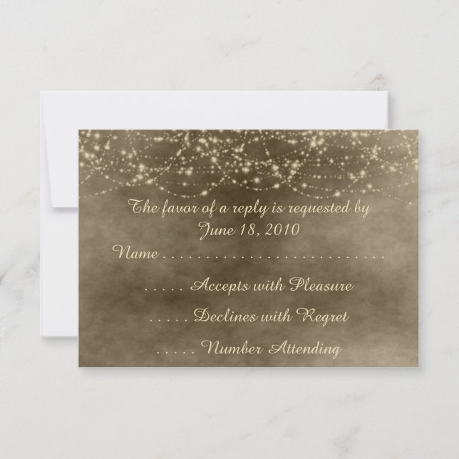 Cartões RSVP Ivory Lanterns (Frente)