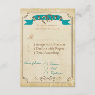 Cartões RSVP Ocidentais