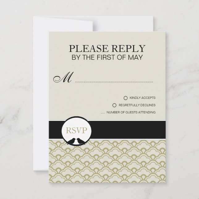 Cartões RSVP ou Placas de Resposta (Frente)