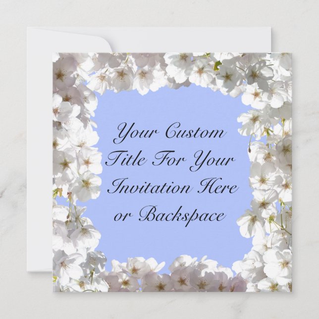 Cartões RSVP Personalizados para Convites de Flor  (Frente)