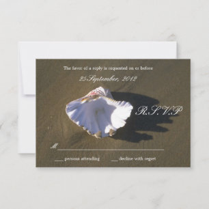 Cartões RSVP Sea Shell Brown