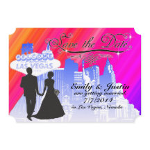 CARTÕES SALVE A DATA COM VISTA AO LAS VEGAS, NEVAD