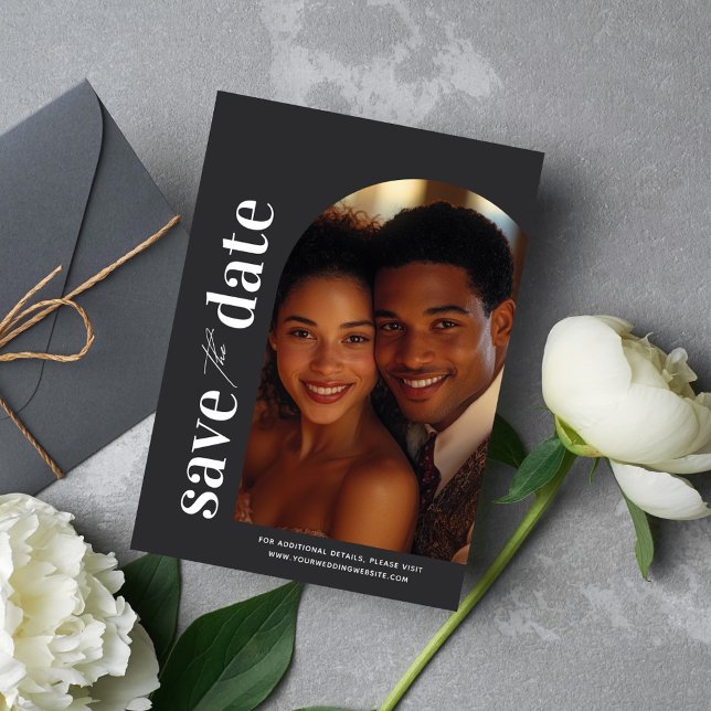 Cartões salve a data de Fotografia de Arch Moderno (Criador carregado)