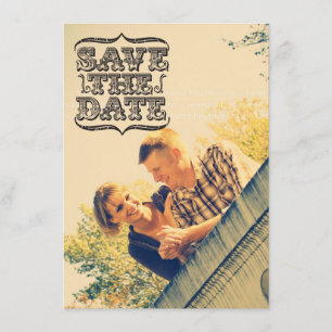 Cartões salve a data de Fotografias de Vintage Pre