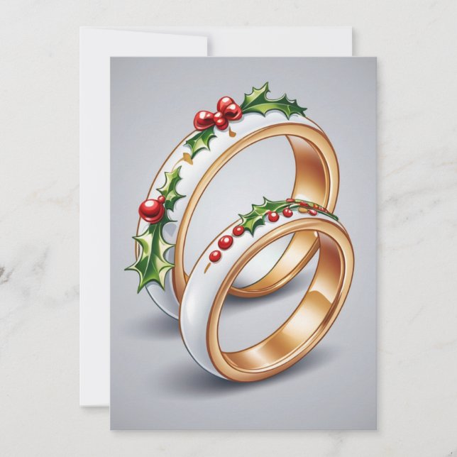 cartões salve a data de natal vermelhos e verdes (Frente)