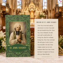 Cartões Santos Católicos de São João Vianney | Tra